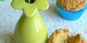 маффины с ревенем и штрейзелем