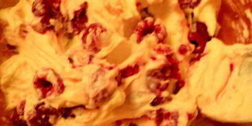 маффины с шоколадом и малиной