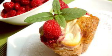 маффины с шоколадом и малиной