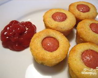 Маффины с сосисками