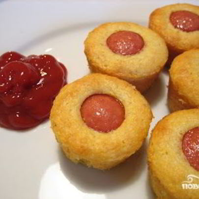 Маффины с сосисками