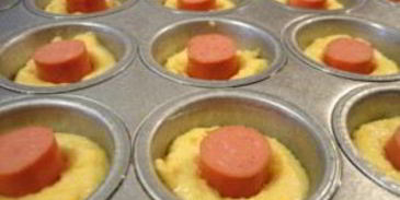 маффины с сосисками