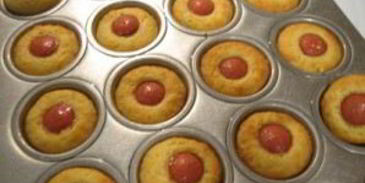 маффины с сосисками