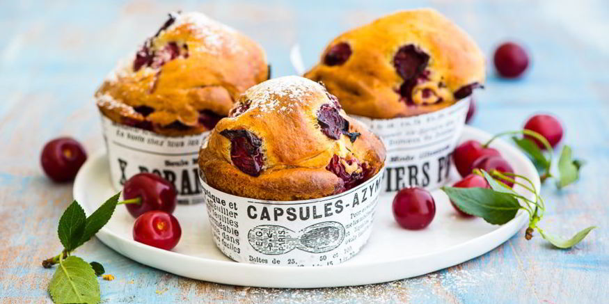 Рецепт маффинов с вишней