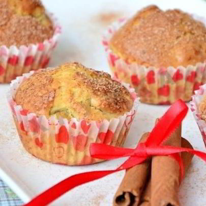 Маффины с яблоками и корицей