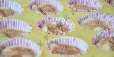 маффины с яблоками и корицей