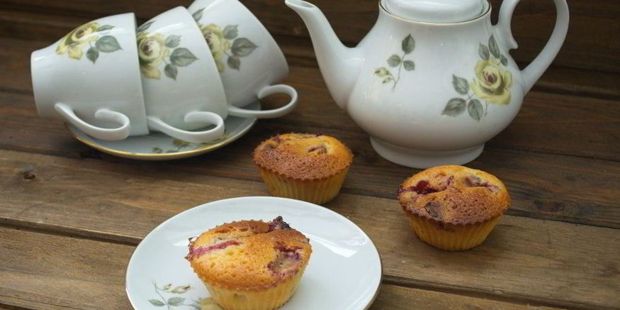 Рецепт маффинов со свежей клубникой