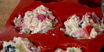 маффины со свежими ягодами