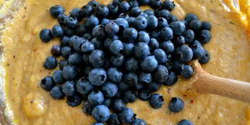 маффины здоровье с цельнозерновой мукой и черникой