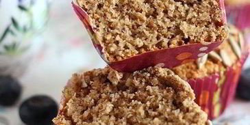 ореховые маффины с отрубями и семечками