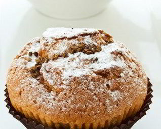 Постные кофейные маффины с миндалем