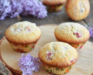 Ревенно-кокосовые маффины