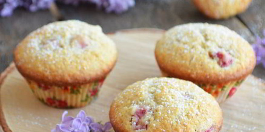 Рецепт ревенно-кокосовых маффины