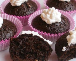 Шоколадно-банановые маффины