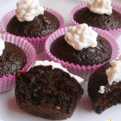 Шоколадно-банановые маффины