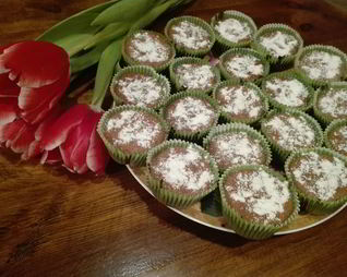 Шоколадные маффины на ряженке