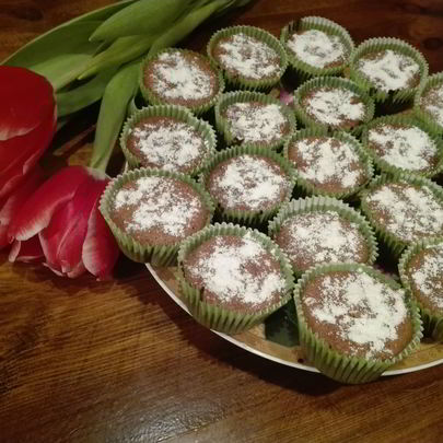 Шоколадные маффины на ряженке