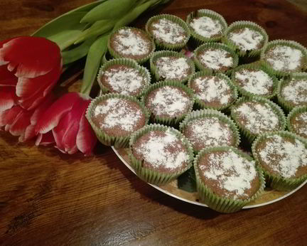 Шоколадные маффины на ряженке