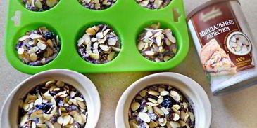 творожные маффины с черникой