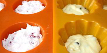 творожные маффины с малиной