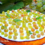 Рецепт Лимонного манника с виноградом