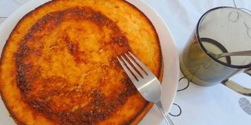 лимонный манник с виноградом