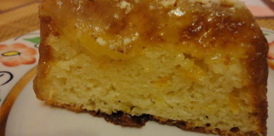 Рецепт манника апельсинового с цитрусовой помадкой