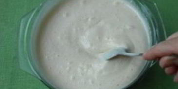 манник на кефире простой