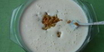 манник на кефире простой