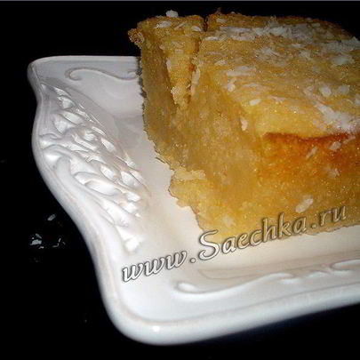 Манник на ряженке с тыквой