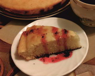 Манник с клюквенным сиропом