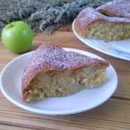 Рецепт Манника с яблоками на кефире