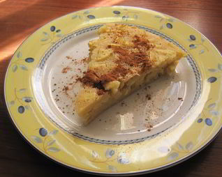 Манник с яблоками