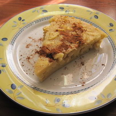 Манник с яблоками