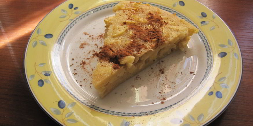 Рецепт манника с яблоками