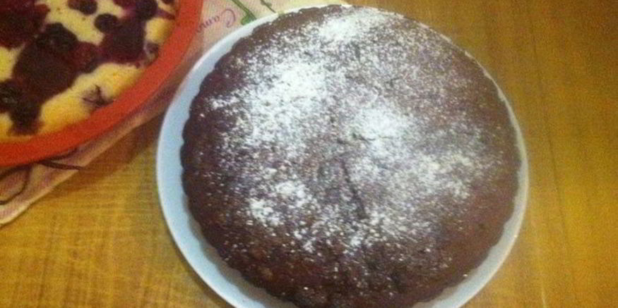 Рецепт манника шоколадного с халвой