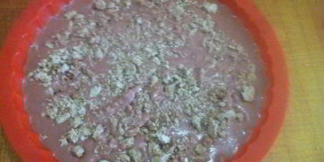 манник шоколадный с халвой