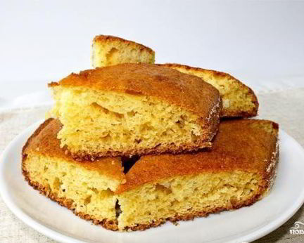 Манник со сметаной