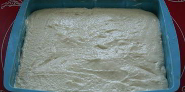 манник творожный с облепиховым соусом