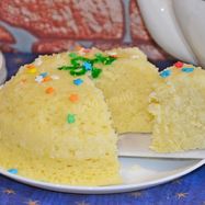 Рецепт Манника в микроволновке на кефире быстро и вкусно