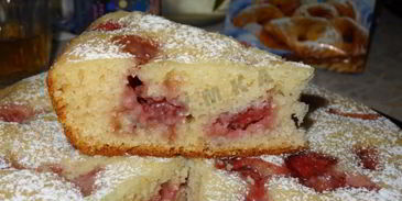 манник в мультиварке на молоке с ягодами