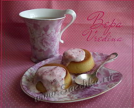 Мини-манники с клубникой