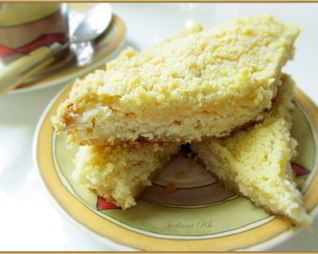 Насыпной творожный пирог-манник