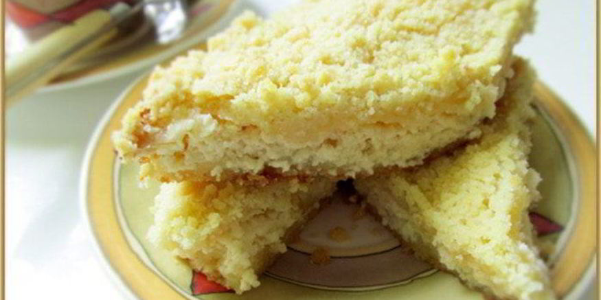 Рецепт насыпного творожного пирога-манника