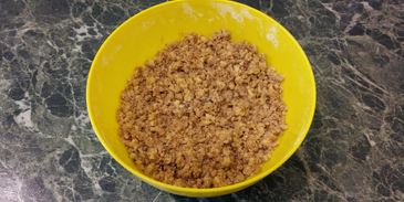 пирог манник с творогом и черносливом