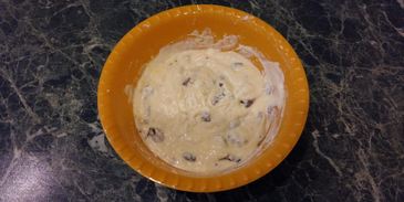 пирог манник с творогом и черносливом