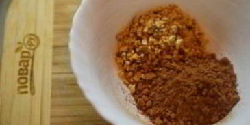 постный шоколадный манник с миндалем