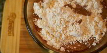 постный шоколадный манник с миндалем