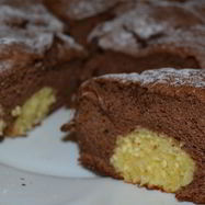 Рецепт Шоколадного манника с творожными шариками