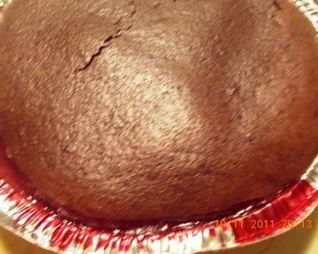 Шоколадный манник с ягодами